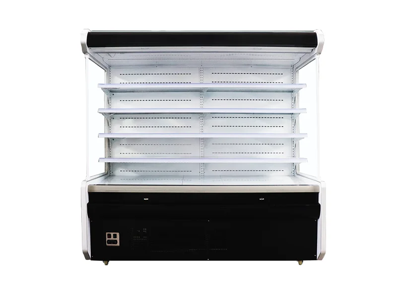 Integrated air curtain cabinet